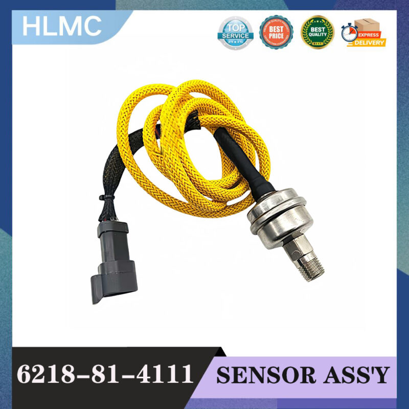 Pressure Sensor 6218-81-4111 6218814111 for Komatsu SA12V140 SA6D170E SAA12V140E SAA6D140E SAA6D170E SDA12V140E