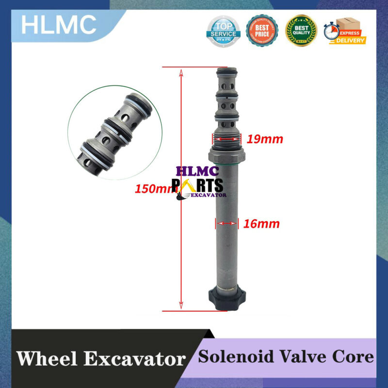 Excavator Accessories Suitable For Volvo Hyundai CAT 70/80 Wheel Excavator Pilot Solenoid Valve Core