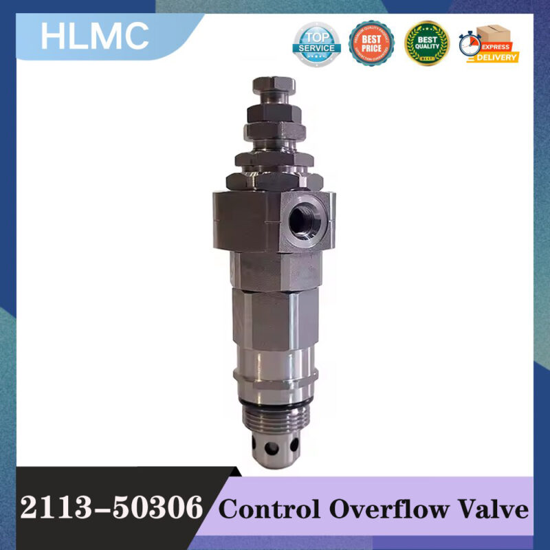 Main Gun Control Overflow Valve of SH200A1 SH200C1 HD800 HD820 HD1430 Excavator 2113-50306 211350306