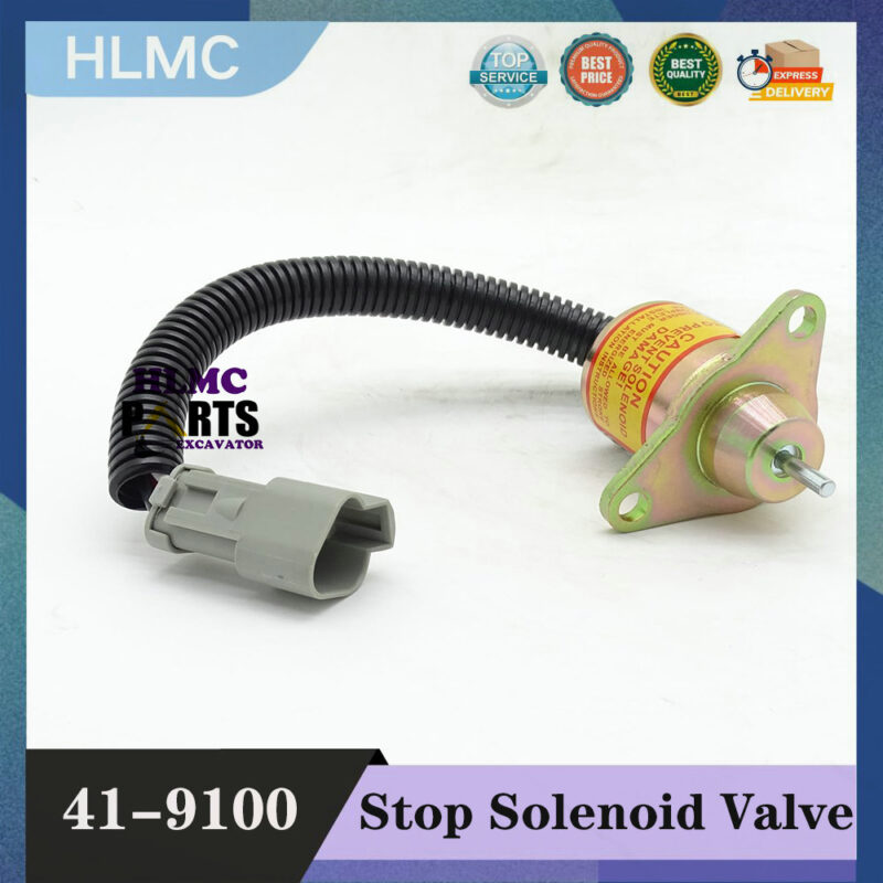 41-9100 Fuel Stop Solenoid Valve fits for Thermo King TK249 TK374 TK388 TK395 TK482 TK486 419100