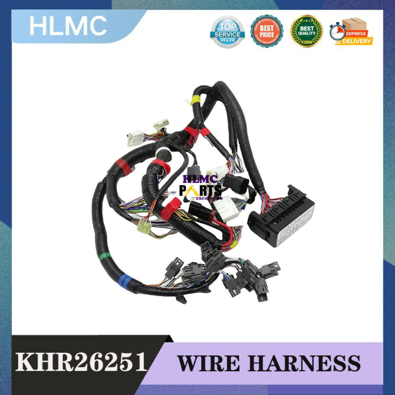 KHR26251 Excavator Main Wiring Harness Cab Wiring Harness Suitable Fits for Excavator CX130B CX210B CX240B CX290B CX220B SH200-5 SH210-5 SH220-5 SH240-5 KHR-26251