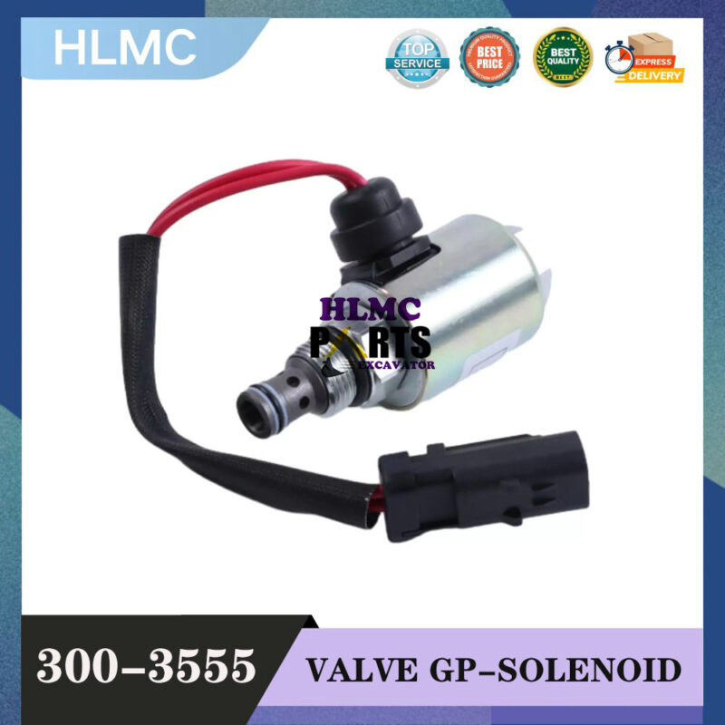 Solenoid Valve 300-3555 Compatible for Caterpillar C13 C15 C18 C9 Engine TH35-C13I TH35-C15T CX31-P600 CX35-P800