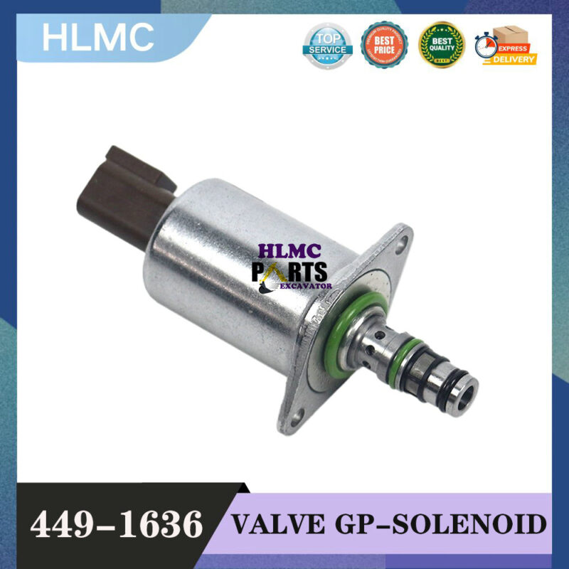 12V/24V 449-1636 New Solenoid Valve 4491636 Fits for E303 E305 Engine Construction Machinery Parts