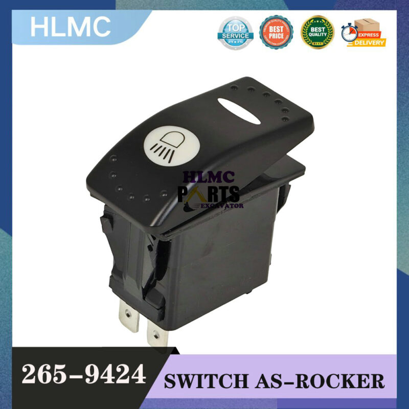 265-9424 Work Light Rocker Switch Compatible with Caterpillar 226D 232D 236D 239D 242D 246C 246D 249D 256C 257D 259D 262C 262C2 262D 272C 272D 277C 277D 279C 279D 287C 287D 289C 297C 297D 299C
