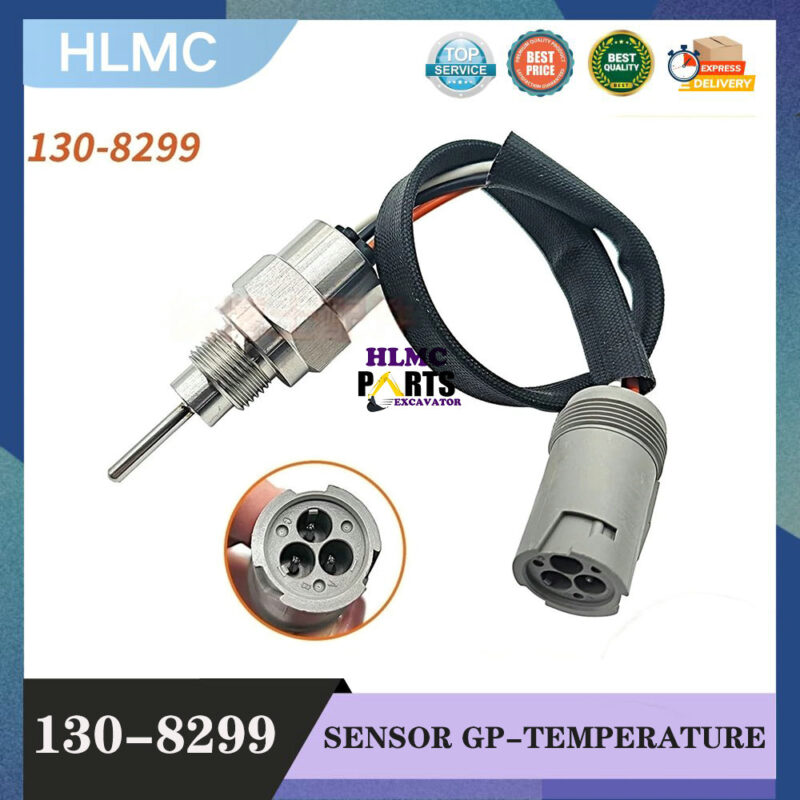 Grader Temperature Sensor Compatible with 120 140 160M Loader Excavator Part Number 130-8299 for Heavy Equipment