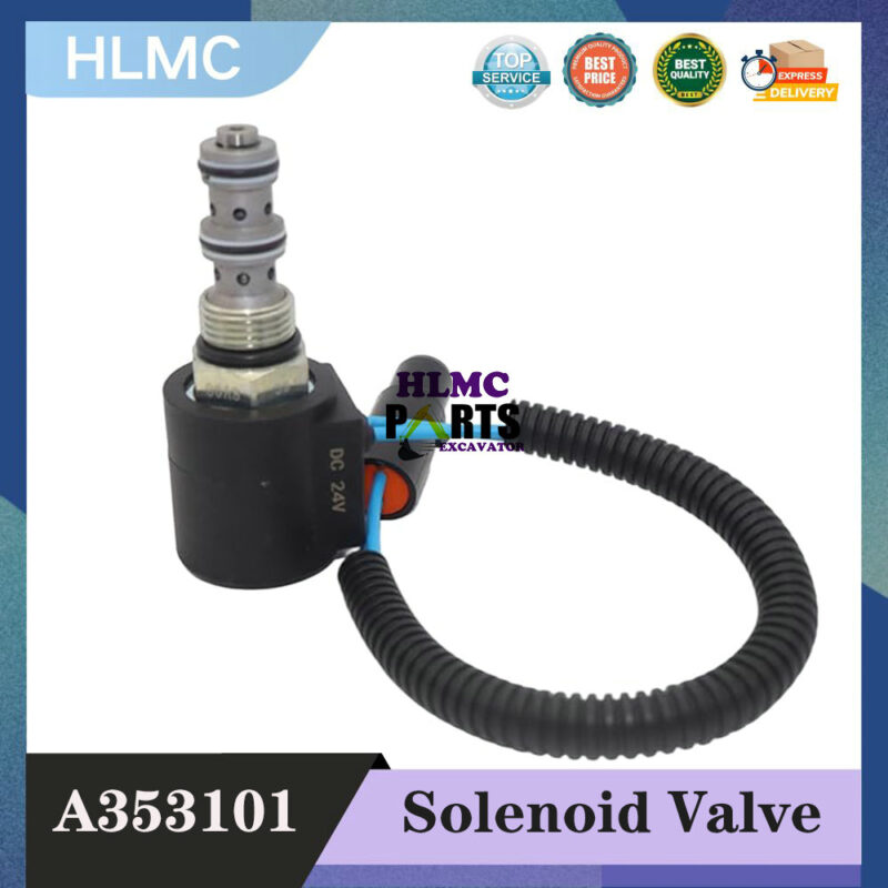 12V Solenoid Valve A353101 Fits for Doosan D35S2 D35S5 D70S2 D70S5 D50SC-5 Forklift