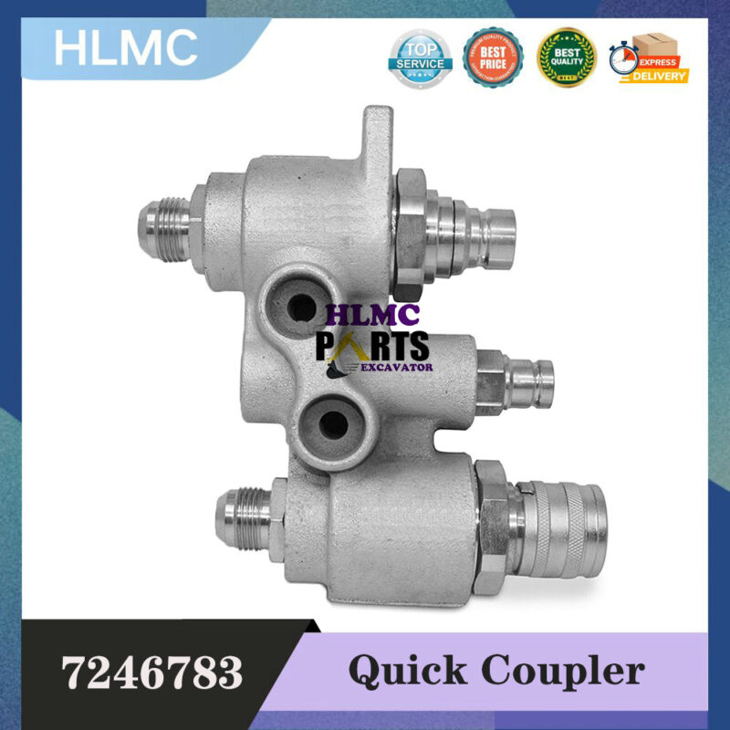 48mm Hydraulic Quick Coupler 4BD4FH 7246783 Compatible with Bobcat Skid Steer Loade S175 S205 S250 T250