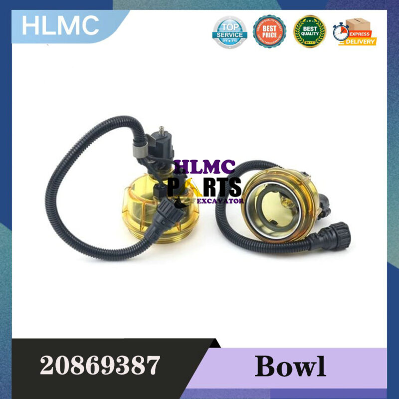 Truck Fuel Water Separator Bowl with Heating Function for Volvo/Renault 20875073 20808386 20870050 20478263 2086939 20869387