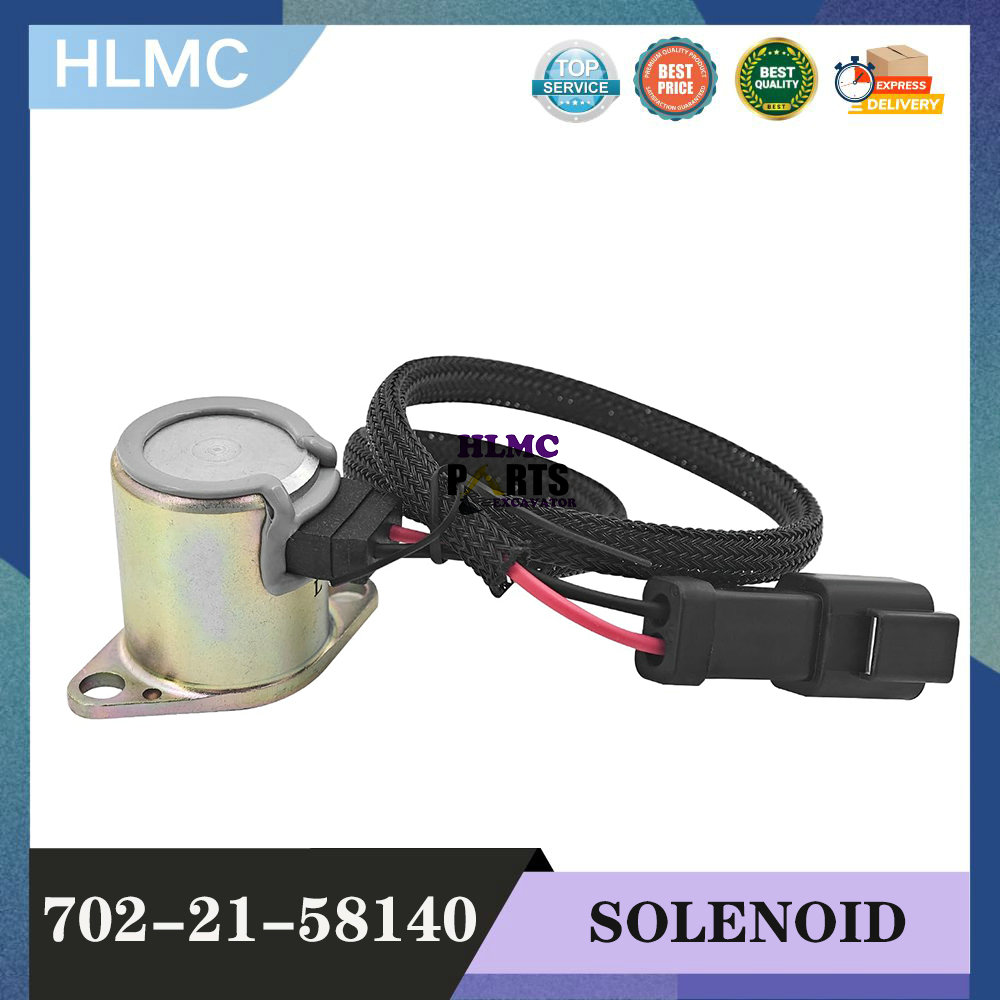 702-21-58140 Main Pump Solenoid Valve for PC55MR-3 WA200-6 WA250-6 WA380-6 WA470-6 GD555-5 7022158140
