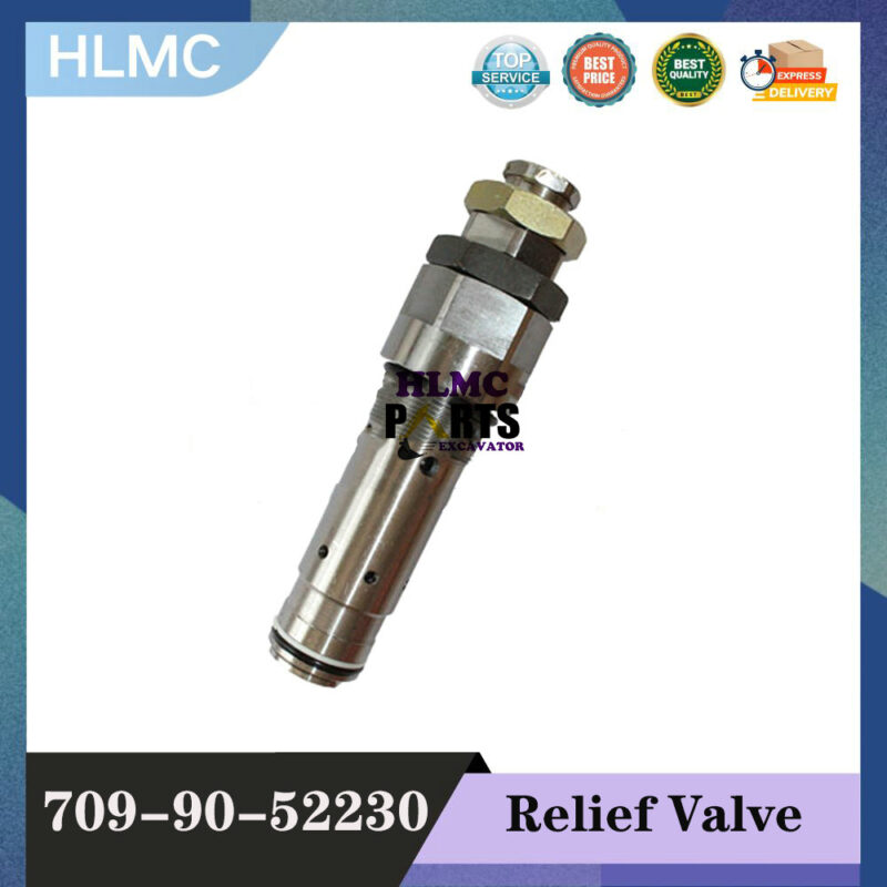 Hydraulic Main Relief Valve 709-90-52230 709-90-59400 Compatible with Komatsu Excavator PC300-5 PC400-5 PC410-5 PC700-8 PC600-8 PC650LC-8 PC400LC-5