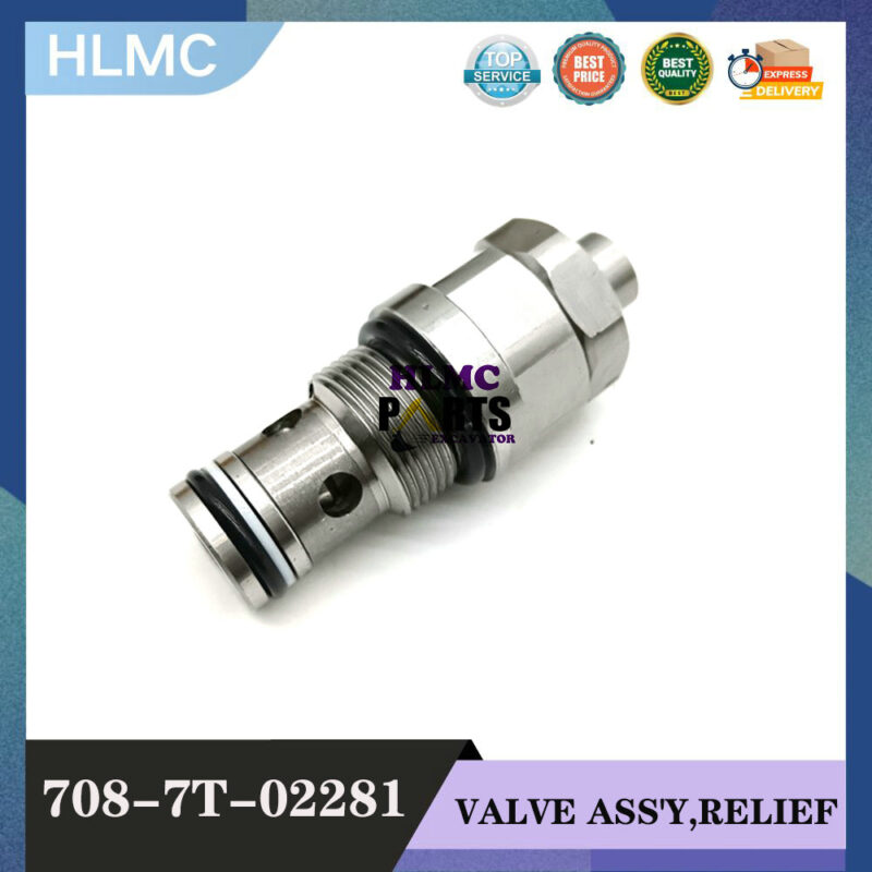 708-7T-02281 Pressure Relief Valve for PC40 PC30 WA380-6 WA430-6 WA470-6 CA2A CA17A CA19A 3020N 7087T02281