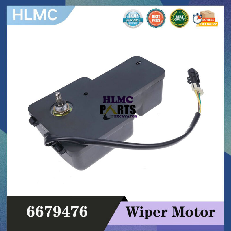 6679476 Wiper Motor Compatible with Bobcat 320 322 323 325 328 331 334 337 341 430 435 751 753 763 773 863 864 873 883 963 A220 A300 S100 S130 S150 S160 S175 S185 S205 S220 S250 S300 S330 T110