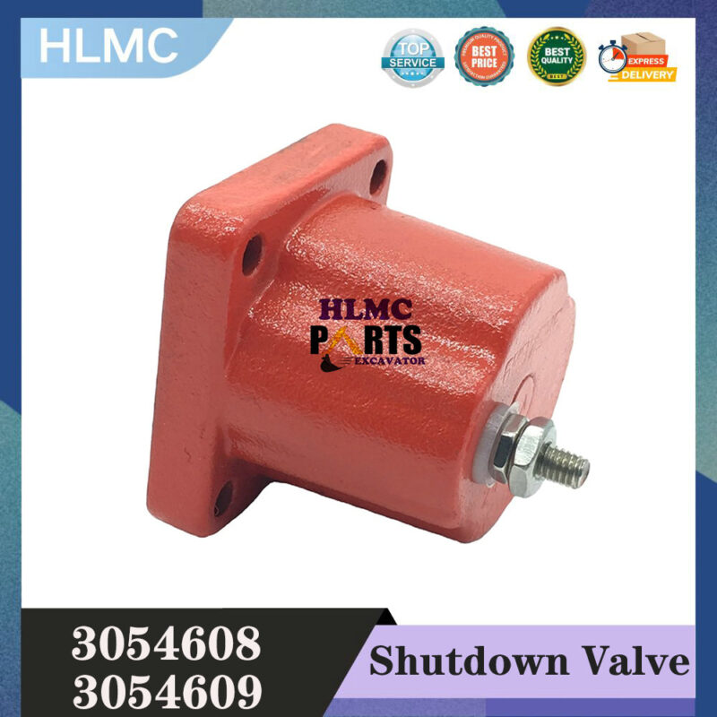 3054609 24V Solenoid Fuel Shutoff Shutdown Valve Assy Kit Solenoid Valve Assembly 12V 3054608