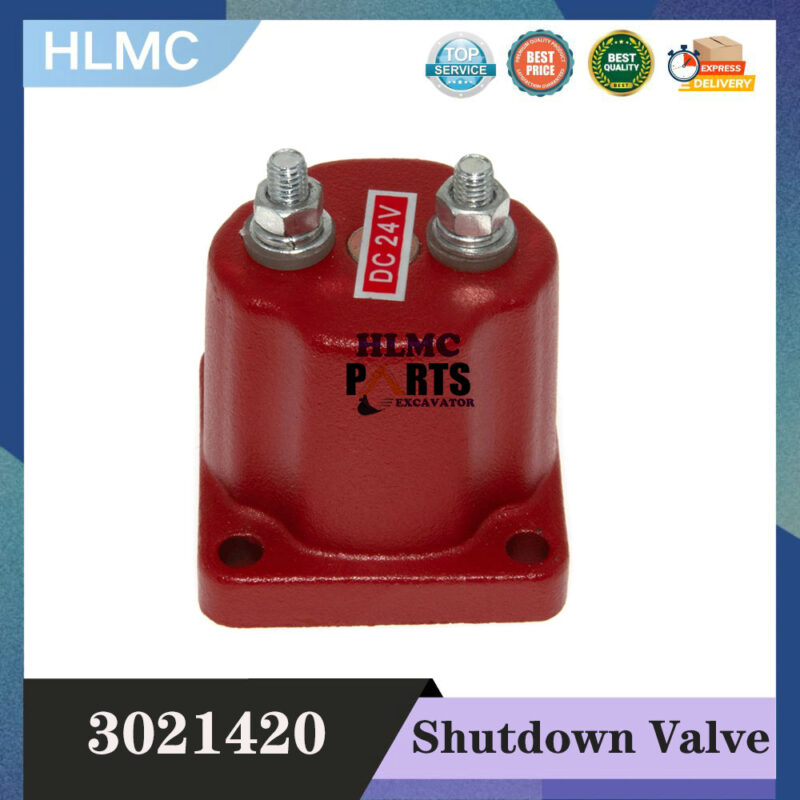 3021420 2 Pole Solenoid Valve 24V Compatible With Cummins Engine Steel Part Replacement