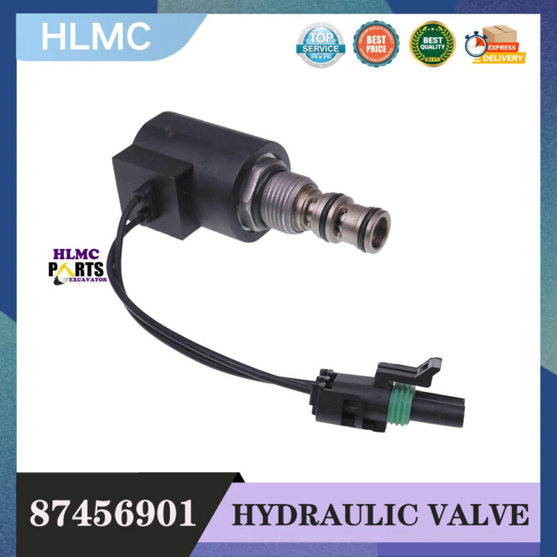 New Hydraulic Solenoid Valve 87456901 190432A1 Compatible With Case 580SNWT 585G 586G 588G 590SM 590SM+ 590SN