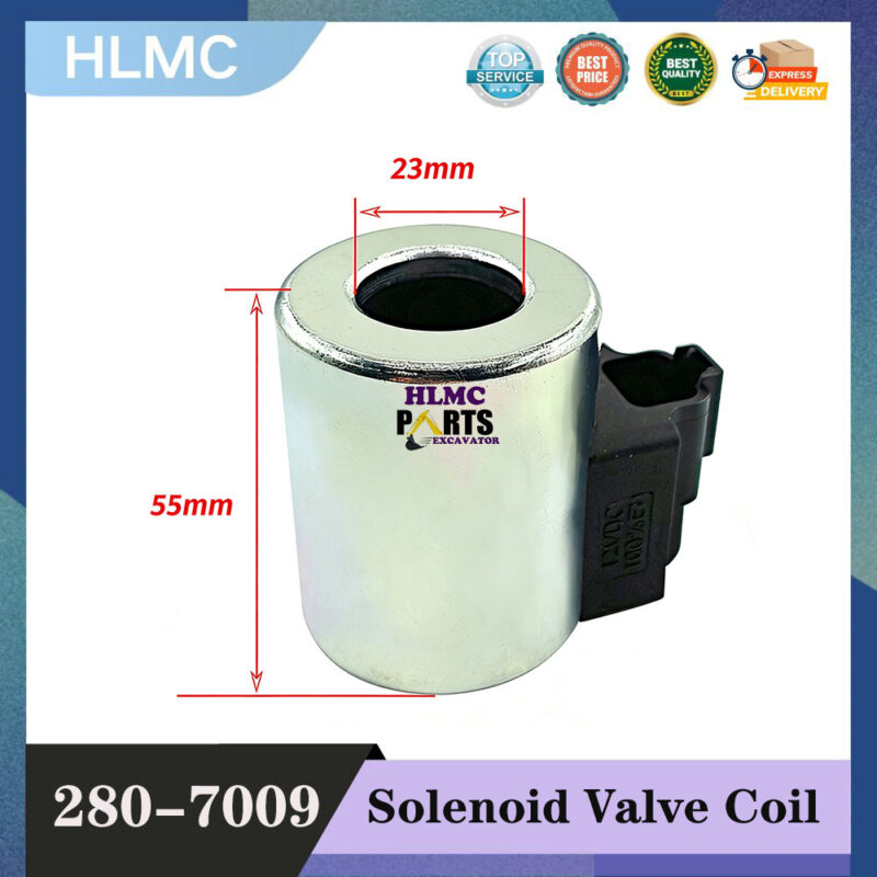 2807009 Coil As. 12VDC Fits Caterpillar 1023 Wheel Loader 416E 414E Excavator Hydraulic Pump Solenoid Coil 280-7009