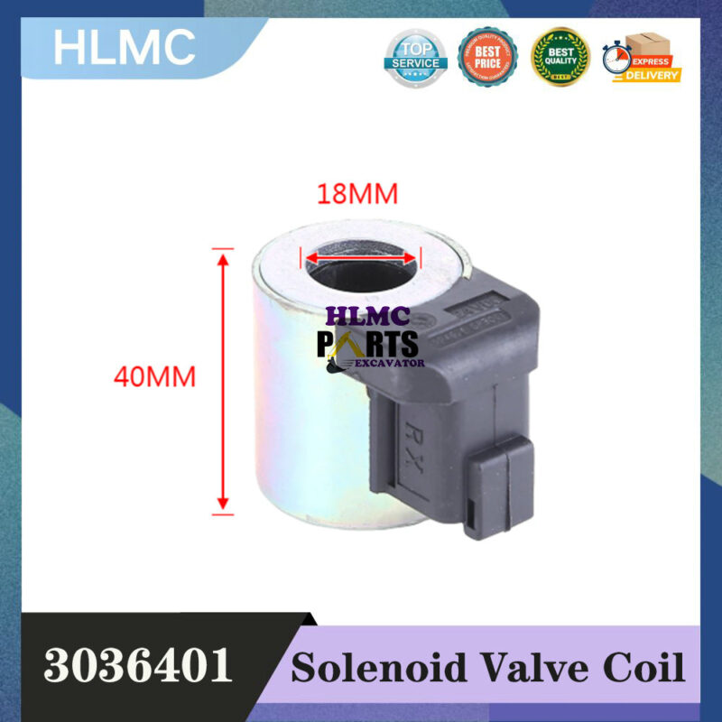 24V Solenoid Coil Compatible for Hydac Replaces 3012599 3036401 24DN-40-1836