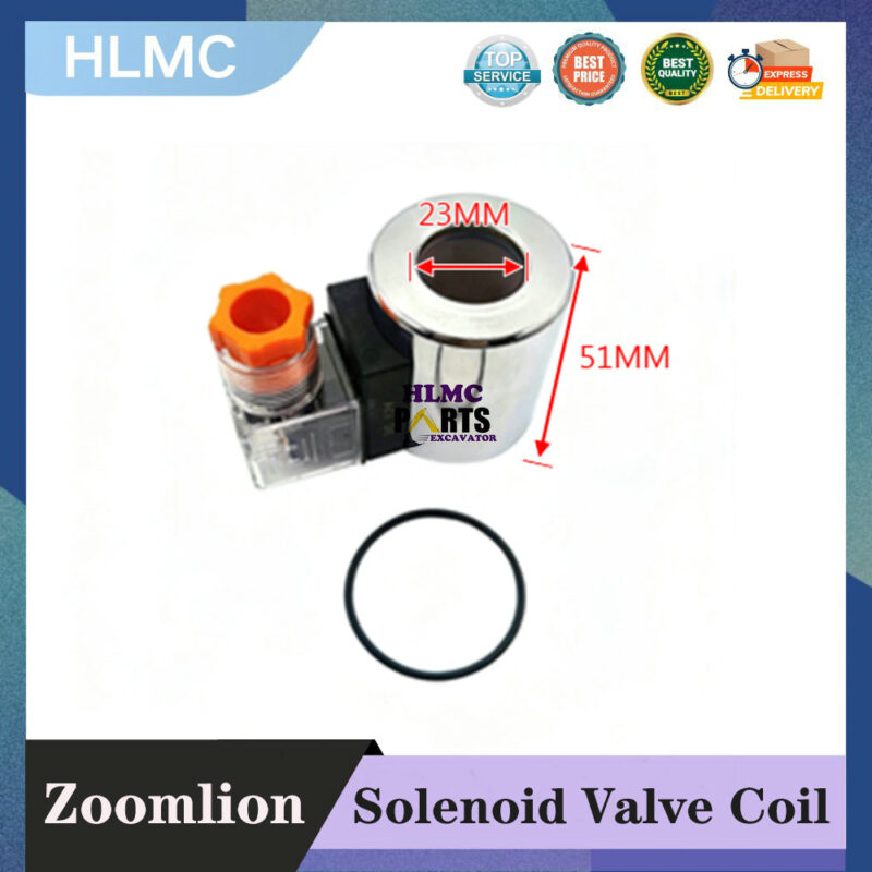 Sany Zoomlion Heavy Industry's Fast and Slow Speed Travel Pilot Safety Lock Electromagnetic Control Valve Coil