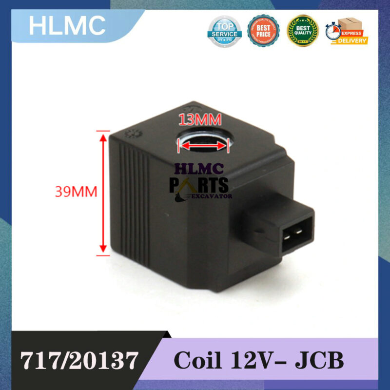 Replacement 12V Solenoid Coil 717/20137 25/223556 983/11061 717-20132 717/20133 25/221582 For 3CX 4CX