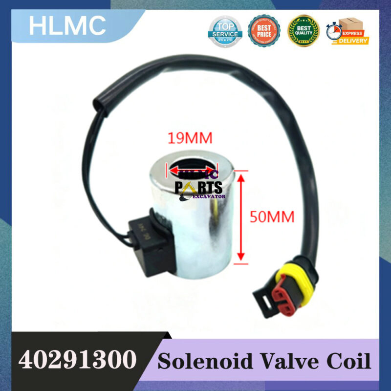 40291300 Construction Machinery Parts for ZOOMLION XCMG XE80/135/150/200/215/230 Pilot Safety Lock Solenoid Valve Coil 40291300