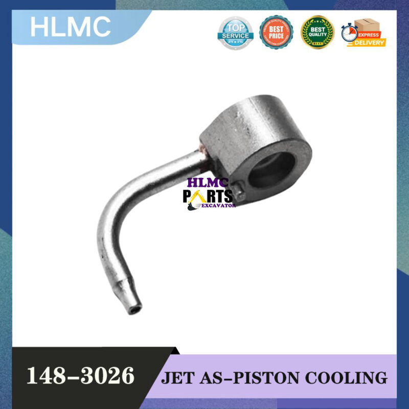 Machinery Part Oil Jet Piston Nozzle Part 3861A027 148-3026 for Caterpillar 3054C Excavator Spare Parts