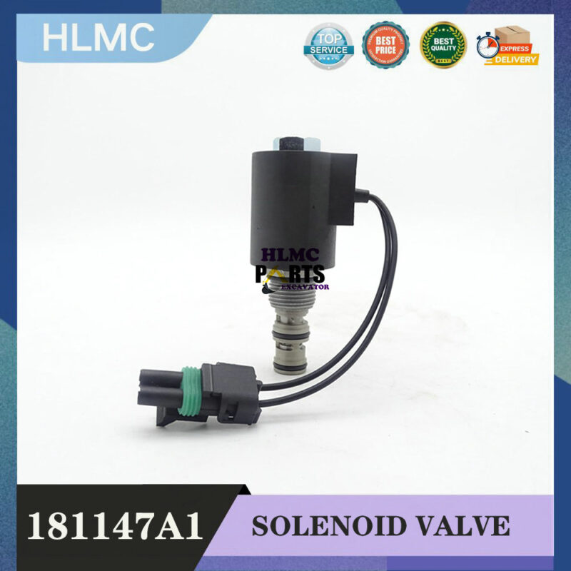 181147A1 Hydraulic Solenoid Valve 12V /24V fits for Excavators 580M 580SM 580N 580L 590SM 590SM 590SM 590L 590SL Engine 181147a1