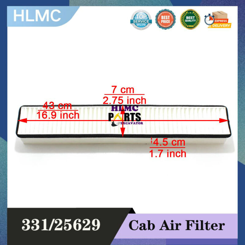 For JCB 3CX 4CX Cabin Air Filter 332/A9113 332A9113 331/25629 33125629 PA5401 CU4330 CA-43010 AF55767 SC60045 SC 60045