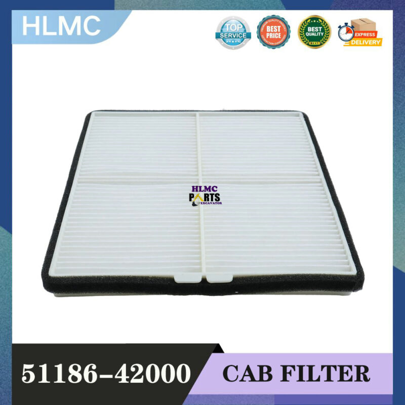 47986270 Cabin Air Filter 51186-42000 KHR27540 3639402 51186-42300 SC90287 CX130C CX130D CX160C CX160D LC CX210C LC CX210D LC CX250C CX250D LC CX300C CX300D Replaces