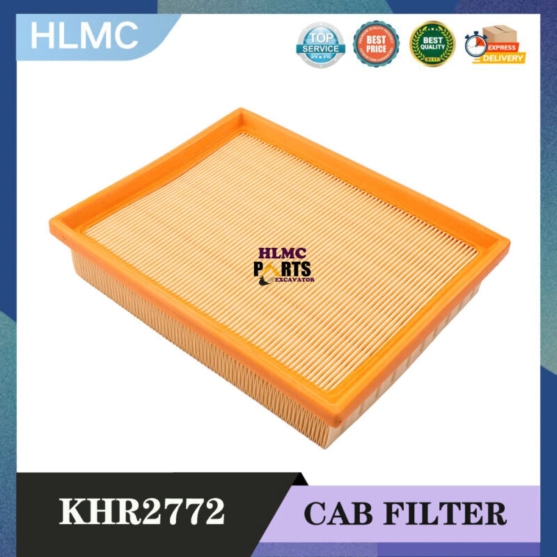 Cab Air Filter KHR2772 MMR80010 Compatible for Case CX290 CX210LR CX330 CX210N CX130 CX240 CX800 New Holland E805 Excavator