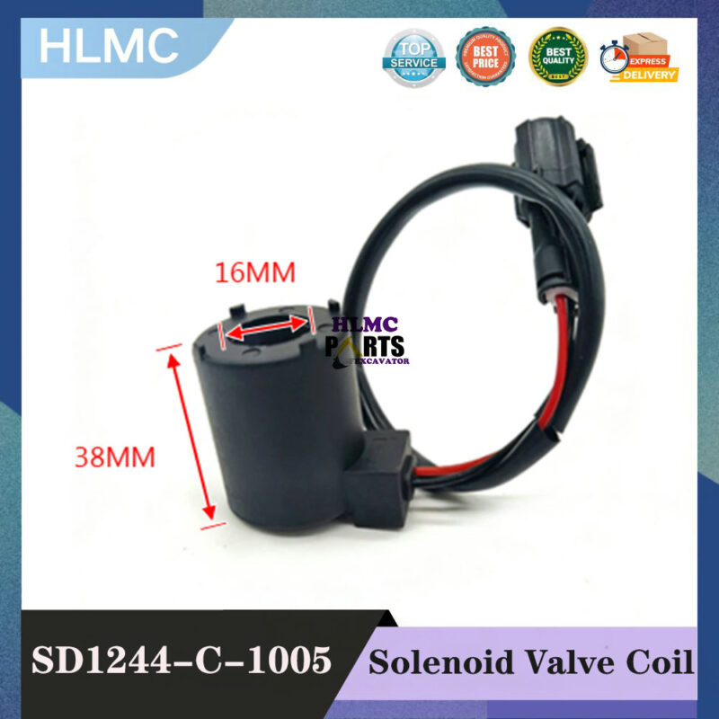 SD1244-C-1005 Solenoid VALVE FITS for Komatsu PC100 PC120 203-60-62161 203-60-62170 203-60-62171