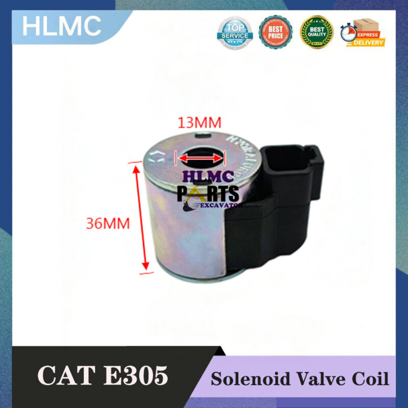 Construction Machinery Parts for CATERPILLAR E305 530 6307D 308C Walking Pilot Fast Slow Solenoid Valve Coil Valve Core 222657