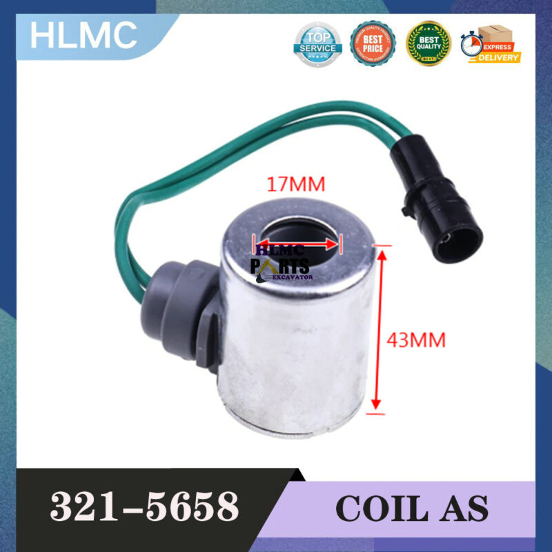 24V Solenoid Valve Coil 321-5658 Compatible with Caterpillar 771C 773E 793C 771D 773D 793C 769D 2H 160H 140H