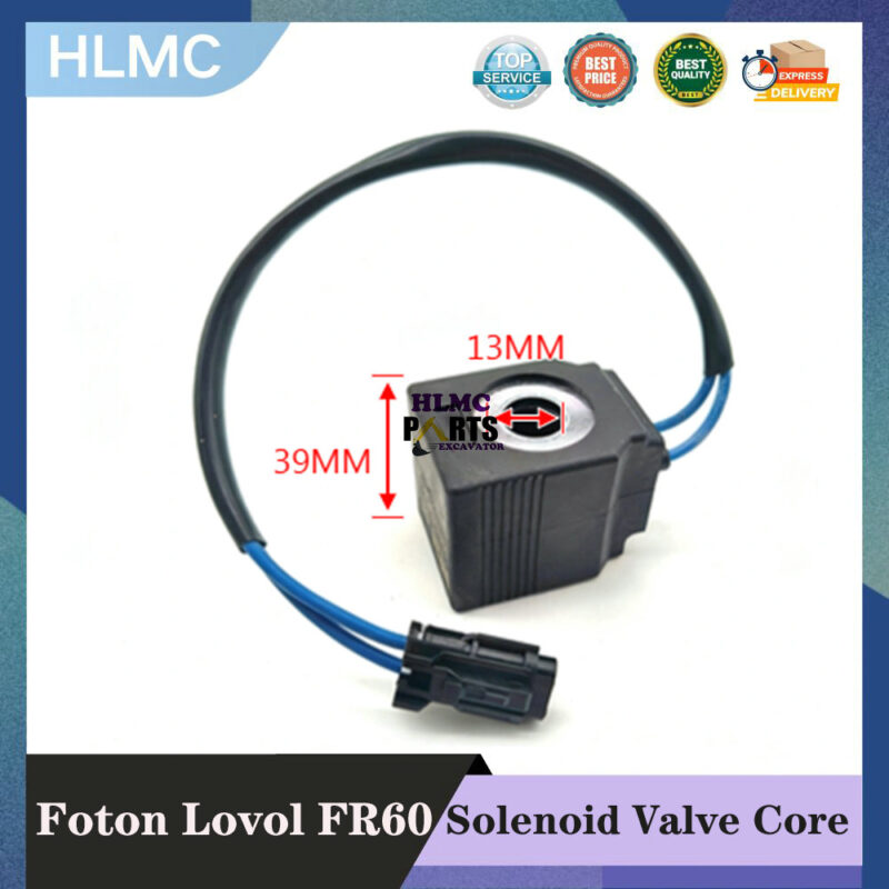 Construction Machinery Parts for Foton Lovol FR60 65 80 150 170 Pilot Rotary Solenoid Valve Wire