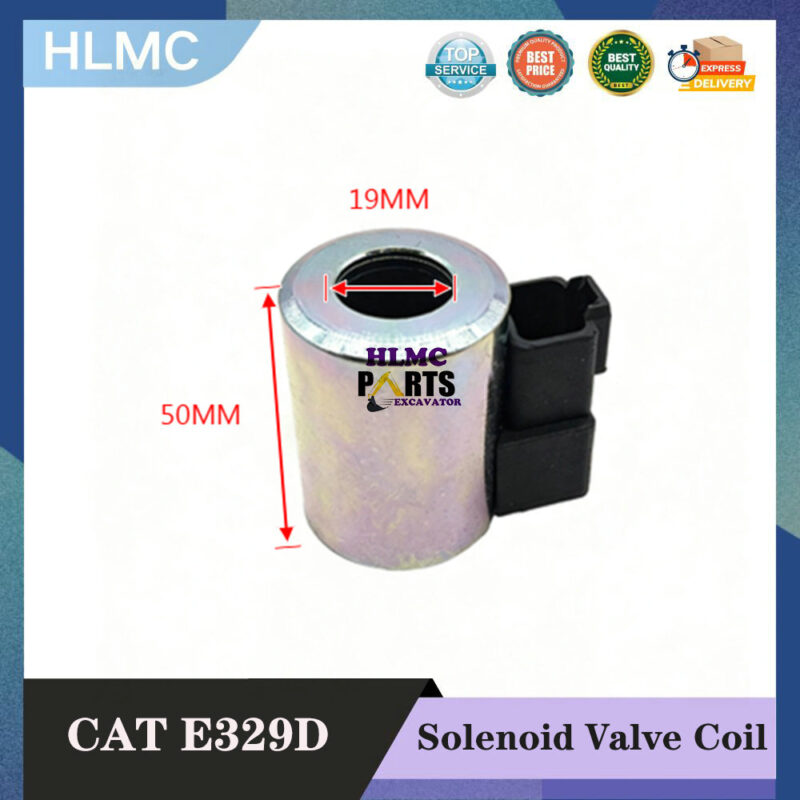 Excavator Accessories For CATERPILLAR E329D/330D/E336D/345D Pilot Safety Lock Solenoid Valve Coil Wireless
