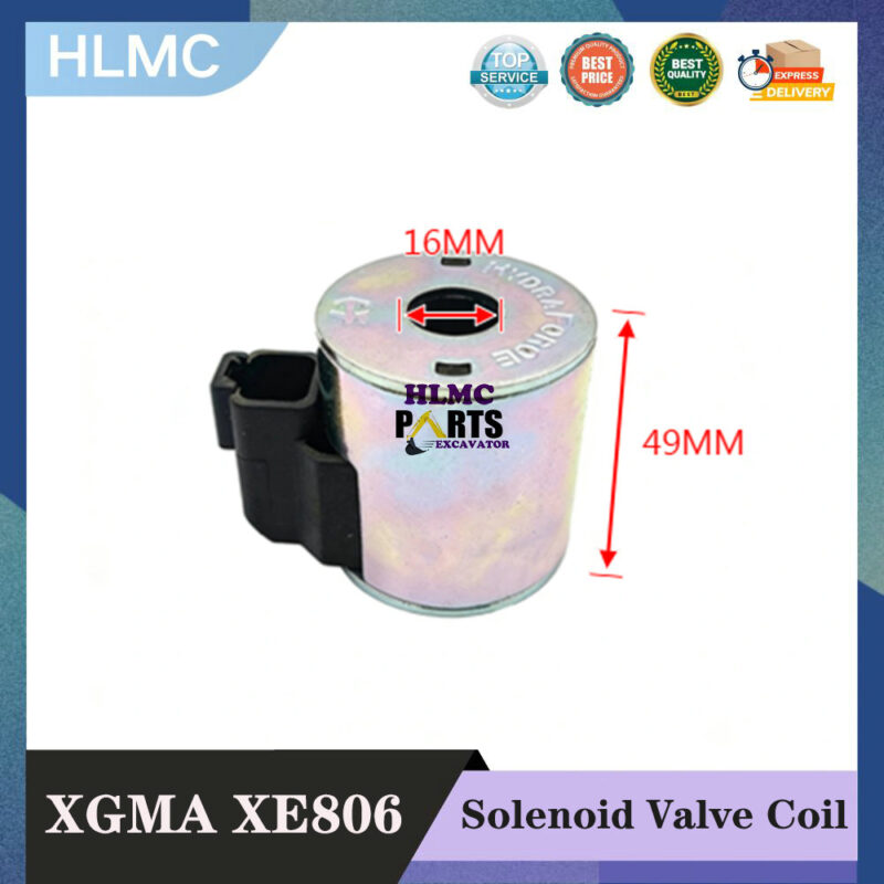 Construction Machinery Parts for XGMA 806/808/815/822/836F Pilot Safety Lock Solenoid Valve Coil