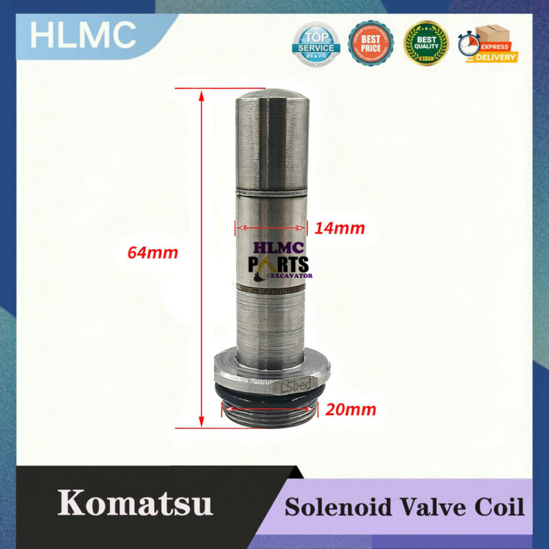 Excavator Parts for Komatsu PC200-6-7-8 E320 Hydraulic Pump pilot Proportional Solenoid Valve Coil and Valve Core