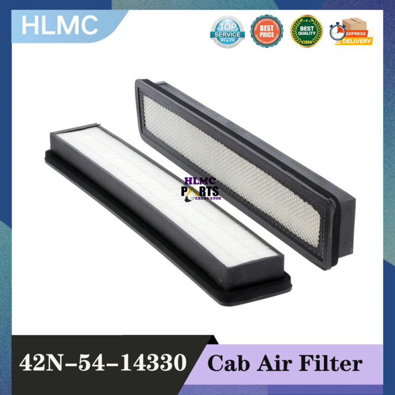 42N-54-14330 Cabin Air Filter Compatible with Komatsu Loader WB93R-5 WB93S-5 WB97R-5E0 SC80028