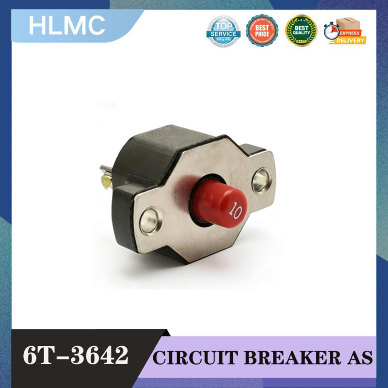 6T3642 Circuit Breaker 6T-3642 10A for CAT E320D 324D 325D Red Buttons 6T3642 Construction Machinery Parts