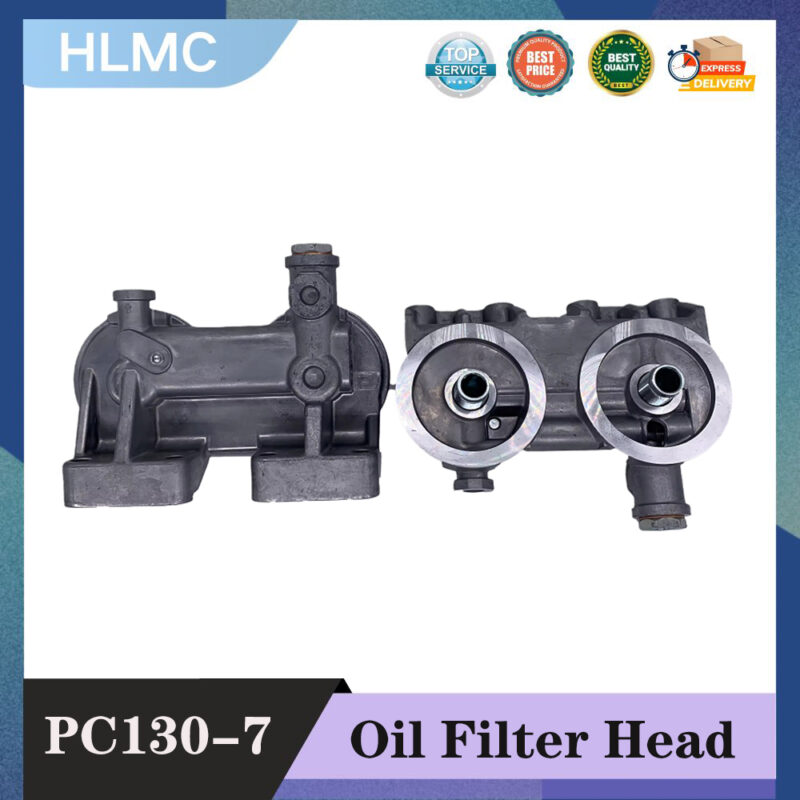 Construction Machinery Parts Excavator Oil Filter Head for PC130-7 4D95 Engine Oil Filter Housing 43306 Oil Filter Head Base