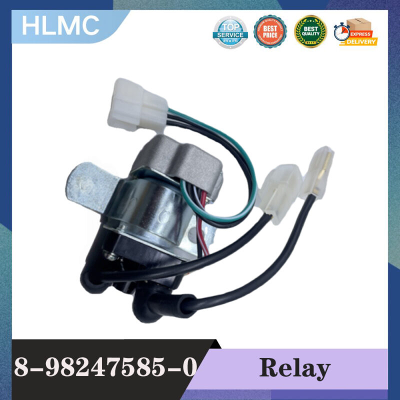 Excavator Motor Start Relay 8982475850 0-25000-9290 for 4HK1 6HK1 Construction Machinery Parts