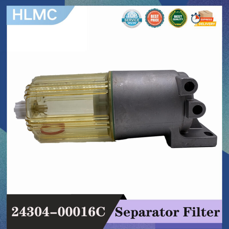 Excavator Fuel Water Separator Filter Assembly 24304-00016C 2430400016C Fuel Filter Assembly for DX215-9C DX370-9C DX225-9C