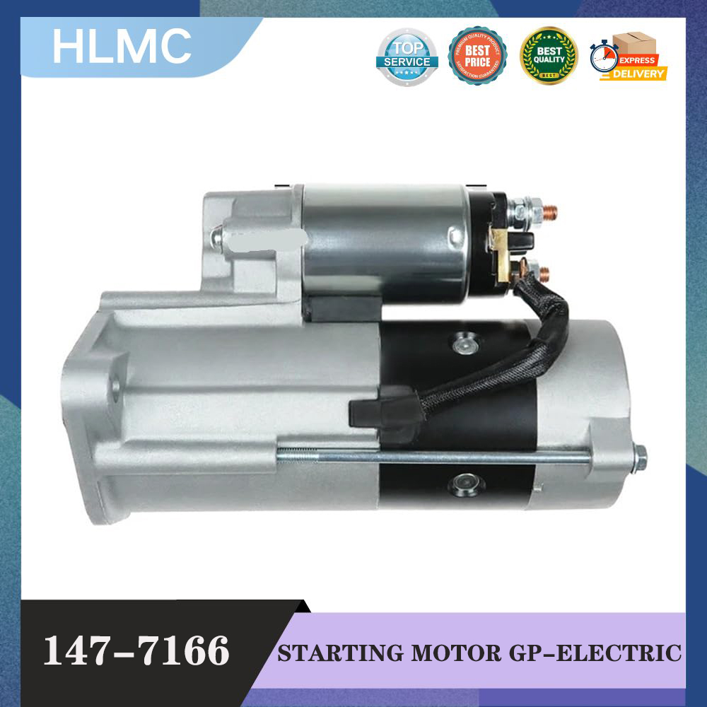 Excavator Starter Motor Assy 147-7166 Electric Starting Motor for 4M40 Engine E306 E307D E307B ME108080 M8T80471A M2T63271