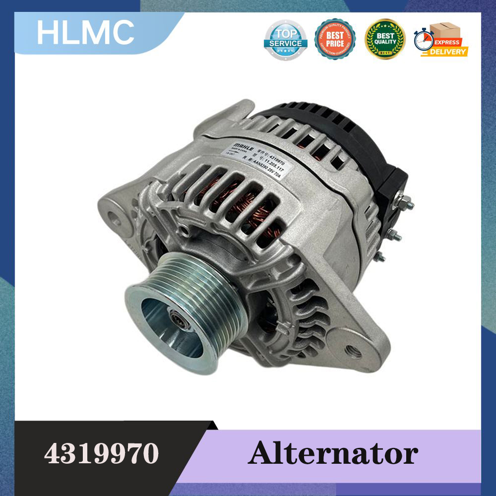 Excavator Engine Alternator for 4BT3.9 6BT5.9 6CT8.3 QSM11 Engine 4319970 5282841 4936879 24V 70A AC Alternator Generator Assy