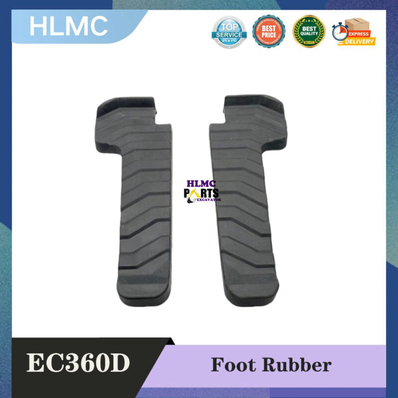 Construction Machinery Parts Excavator Cab Foot Rubber Walking Foot Rest Pedals for E250D E360D E380D E480D Rest Foot Pedals