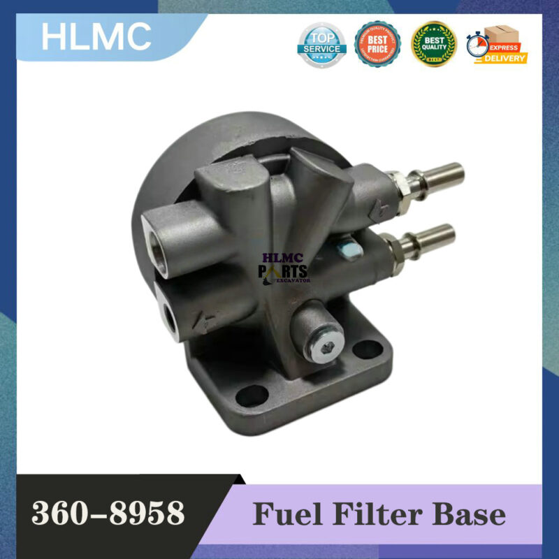 Excavator Fuel Filter Assembly 360-8958 3608958 for C6.6 C7.1 C4.4 Engine E312D E313 314E 316F 320E 323 329E 335F