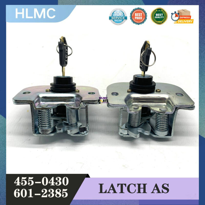 455-0430 601-2385 Excavator Back Cover Lock for 305E 305.5E 306E 307E 308E2 Side Door Lock Construction Machinery Parts