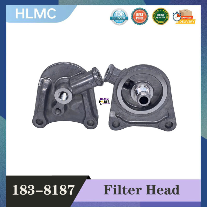 Excavator Parts Diesel Filter Head for E307D Cabin Diesel Filter Base 183-8187 Fuel Filter Head Construction Machinery Parts