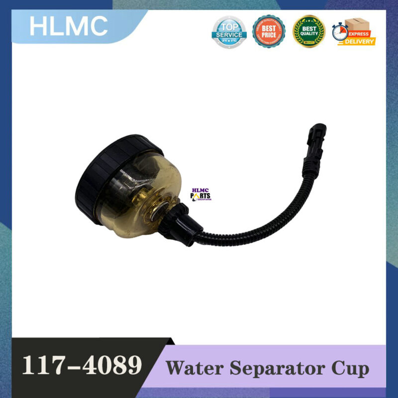 Excavator Fuel Water Separator Filter With Sensor for E200B E320B E320C Oil Sep Cup 1174089 117-4089