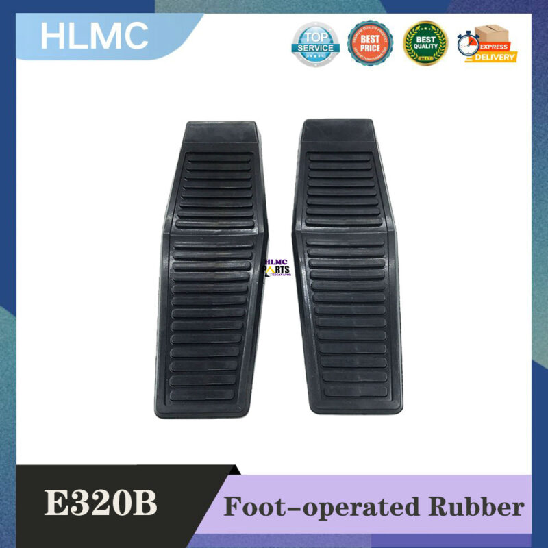 Excavator Parts Foot-operated Rubber Walking Footplate for E70B E120B E200B E307 Cab Rest Seat Construction Machinery Parts