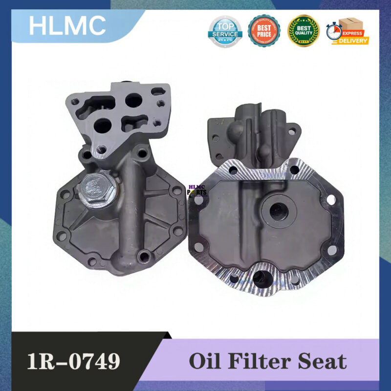 Excavator Parts Engine Oil Filter Seat for E320B E320C E320D Filter Seat Engine Oil Grid 4 Holes 1R-0739 8 Holes 1R-0749